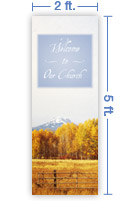 2x5 Vertical Banner