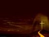 Church Banner of Cross On a Hill
