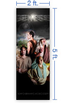 2x5 Vertical Church Banner of Genesis
