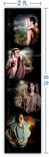 2x8 Vertical Church Banner of Genesis