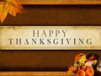 Church Banner of Happy Thanksgiving