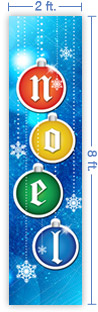 2x8 Vertical Church Banner of Noel