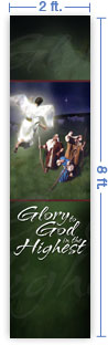 2x8 Vertical Church Banner of Shepherds