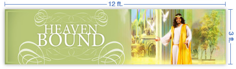 12x3 Horizontal Church Banner of Welcome Home