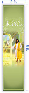 2x8 Vertical Church Banner of Welcome Home